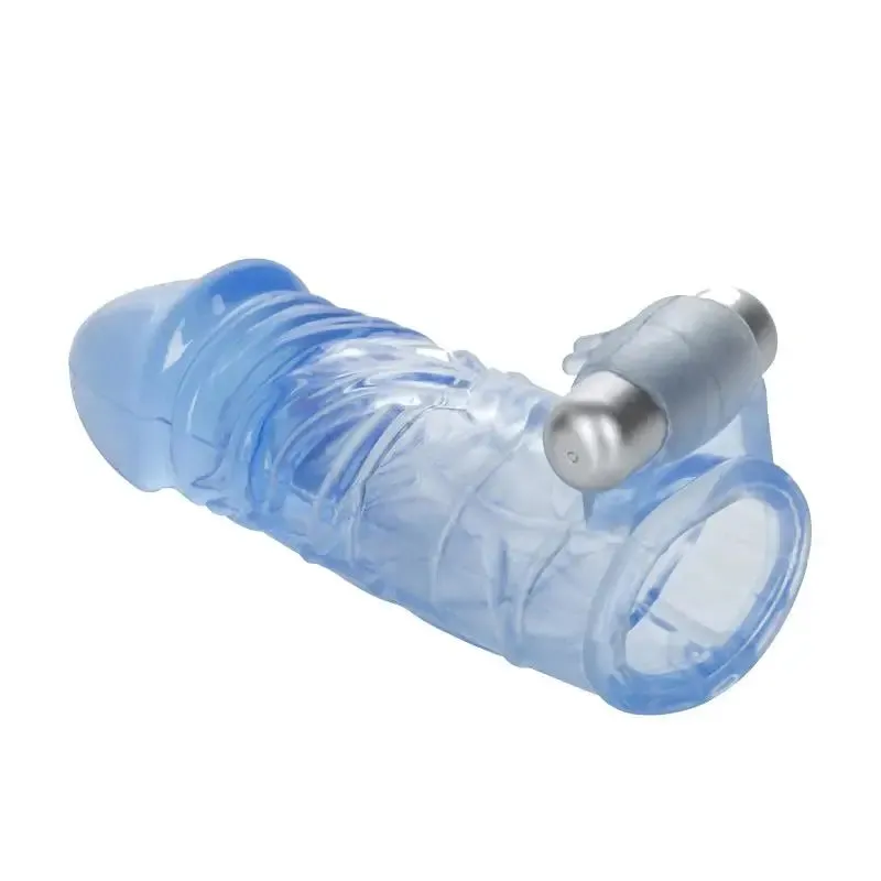 4.75-inch Colt Jelly Vibrating Penis Sleeve with Removable Bullet