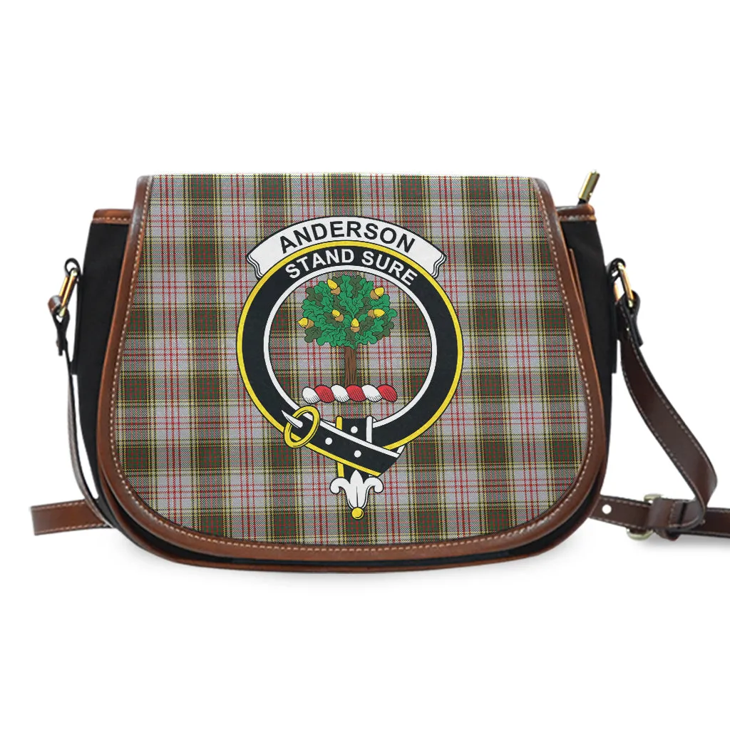 Anderson Dress Tartan Saddle Bag with Family Crest