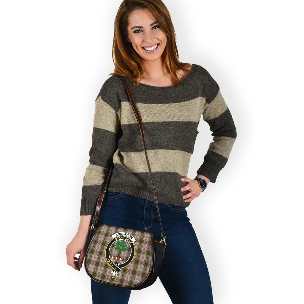 Anderson Dress Tartan Saddle Bag with Family Crest