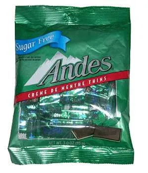 Andes Creme De Menthe Sugarfree Thin Bags