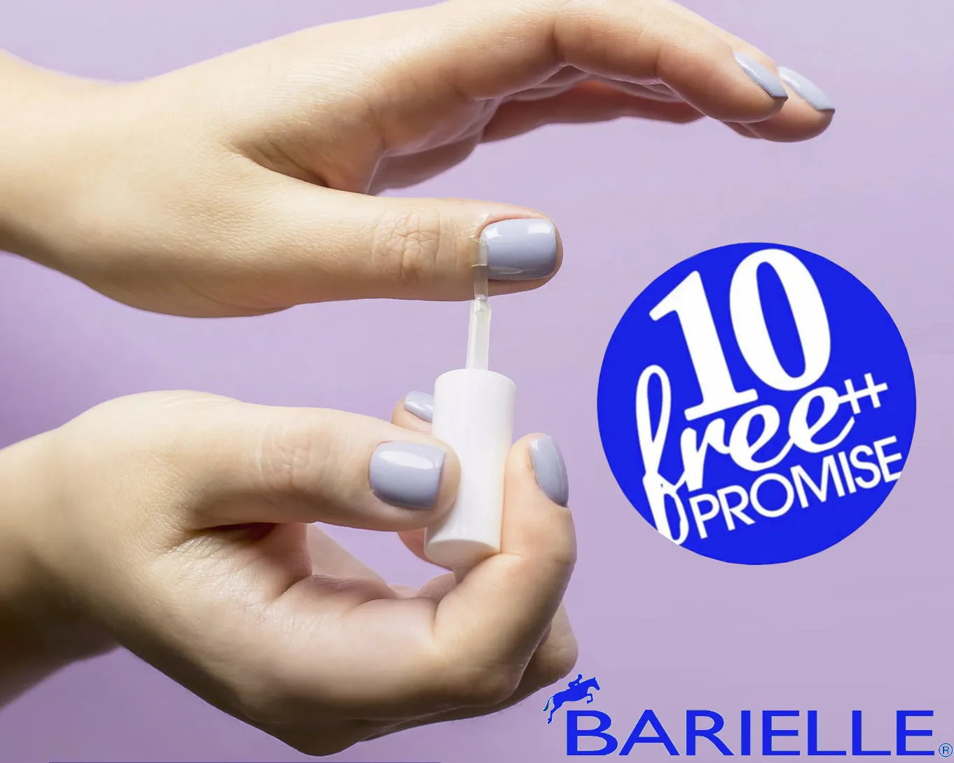 Barielle Nail Strengthener Cream .5 oz.  (Pack of 2) with snowflake bag