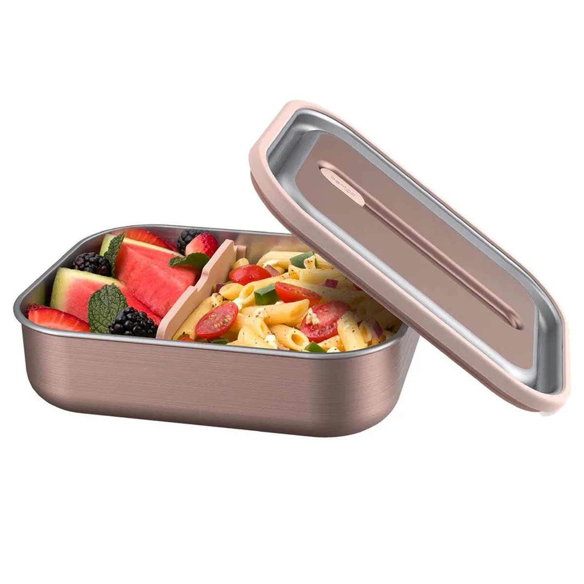 Bentgo Stainless Steel Leak-Proof Lunch Box Rose Gold 1.2L