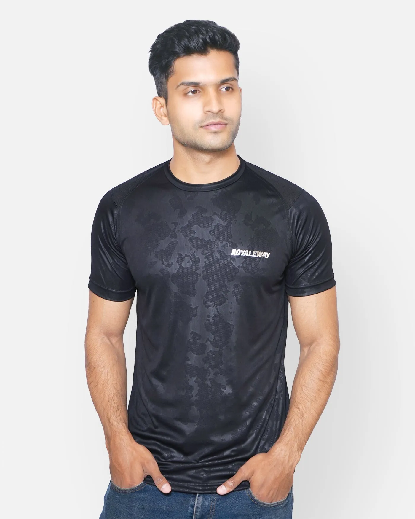 Black Camouflage Raglan T-Shirt RWM2045