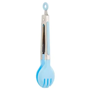 Blue Mini Spoon Tongs, 8in