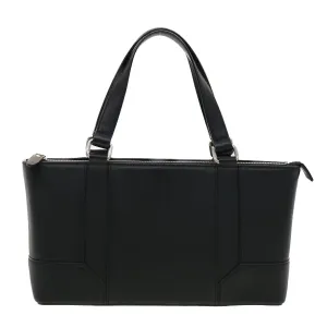 BURBERRY Hand Bag Leather Black  am4194