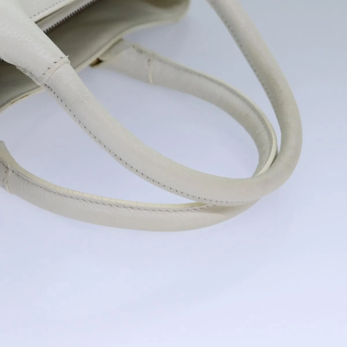 BURBERRY Hand Bag Leather White  ti1784