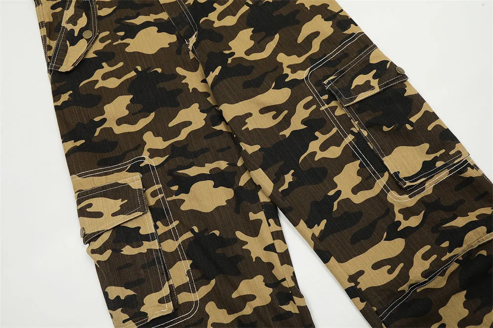 Camouflage Workwear Casual Sports Pants Men