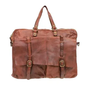 Campomaggi Leather Carrier Bag, Cognac