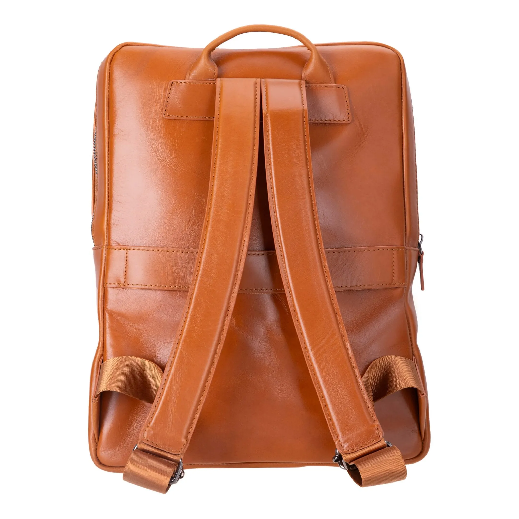 Castle Leather Backpack 16", Burnished Tan