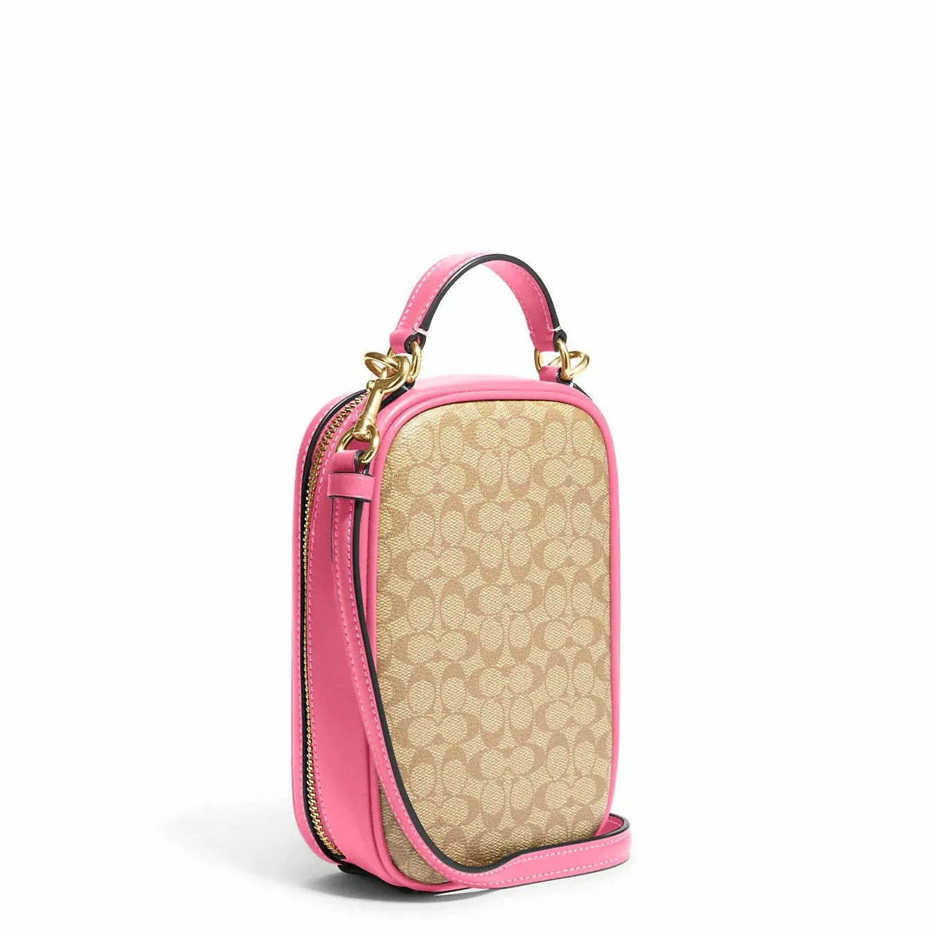 Coach Eva Phone Crossbody In Colorblock Signature Canvas