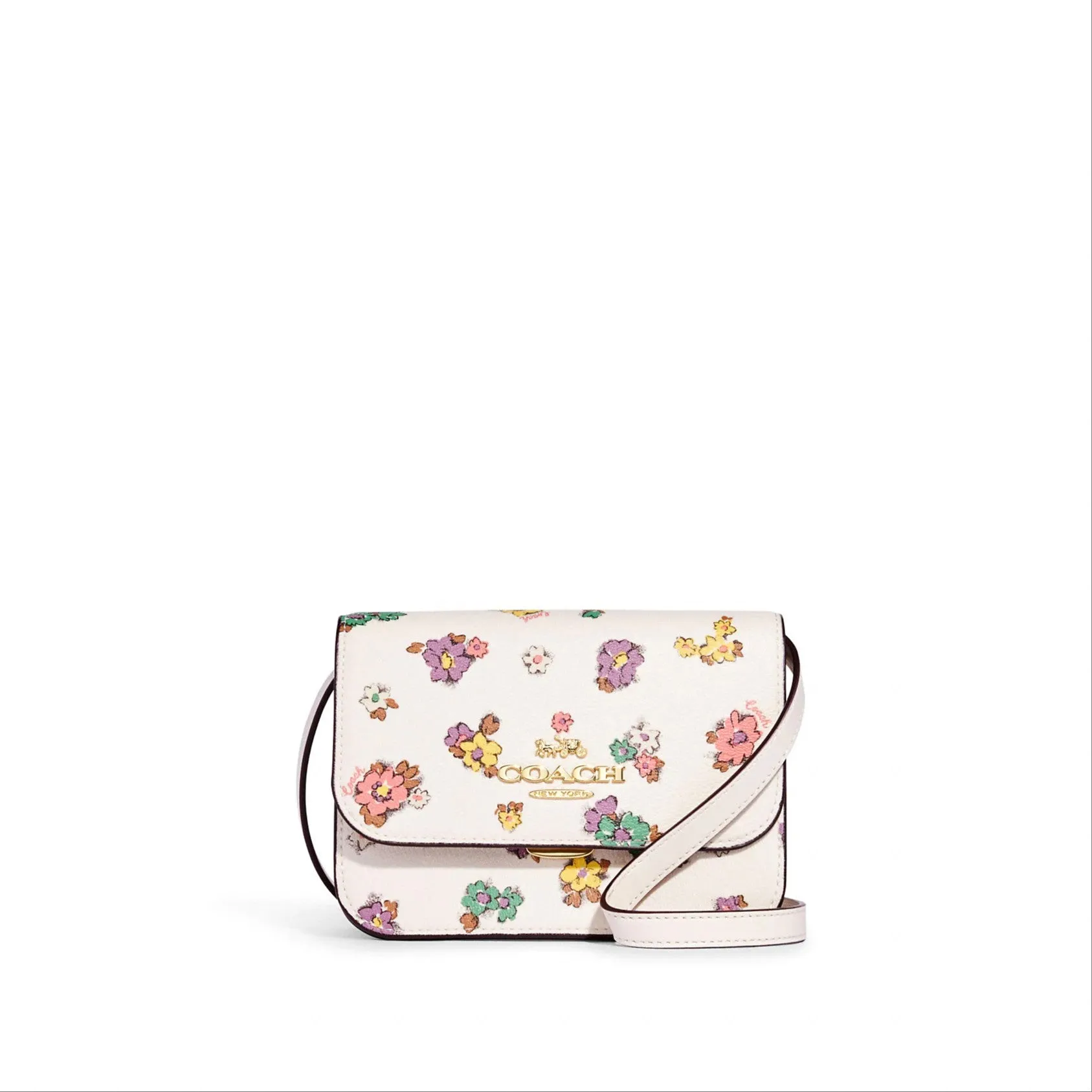 Coach Mini Brynn Crossbody With Spaced Floral Field Print