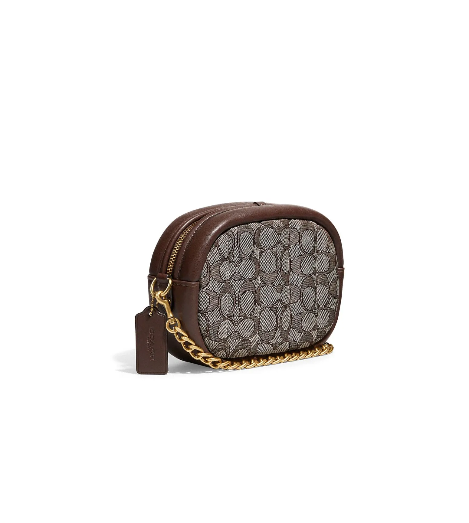 Coach Small Camera Bag In Signature Jacquard With Quilting