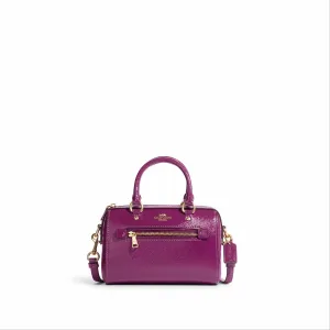 Coach Women's Dark Magenta Mini Rowan Crossbody