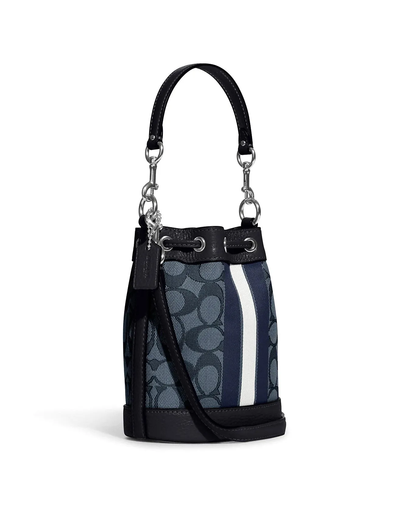 Coach Women's Mini Dempsey Bucket Bag In Signature Jacquard With Stripe And Coach Patch