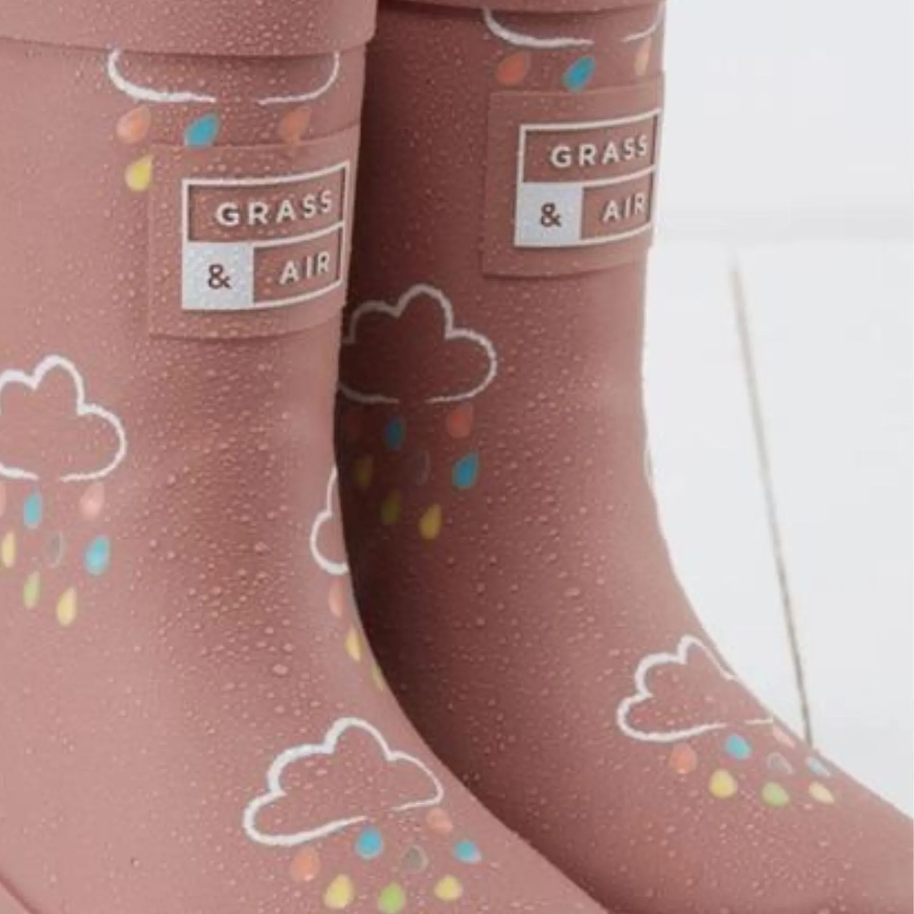 Colour-Changing Fall Rain Boots - Rose