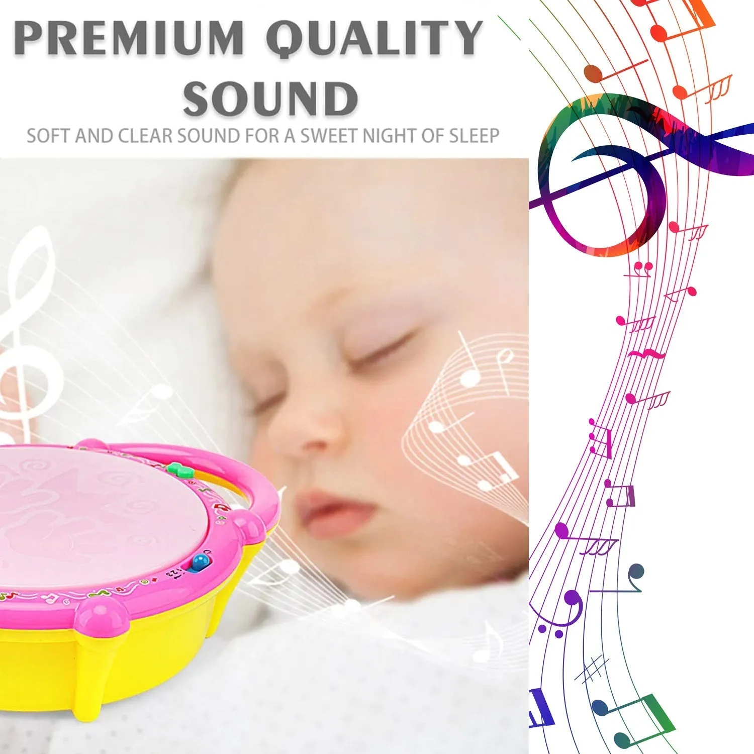 Flash Drum Toys for Kids with Light & Musical Sound Colorful Plastic Baby Drum Musical Toys for Children Baby Toy Instrument Best Gift for Boys & Girls.