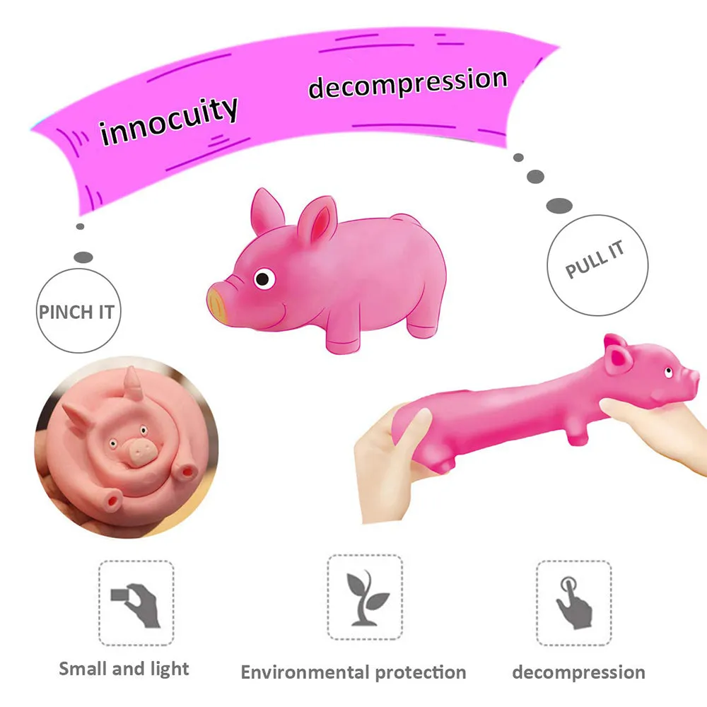 Funny Pink Pig Relieve Stress Toys Gift For Kids Adults, TO0001