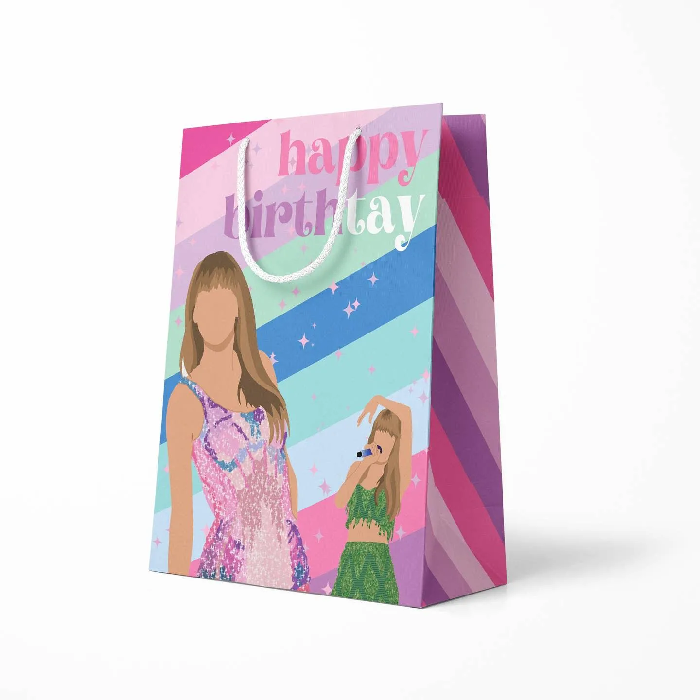 Gift Bag | Happy Birth-Tay Mosaic Taylor Swift Bag | Aspen Lane