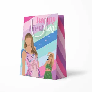 Gift Bag | Happy Birth-Tay Mosaic Taylor Swift Bag | Aspen Lane