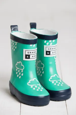 GRASS & AIR - Infant Colour Changing Wellies Green