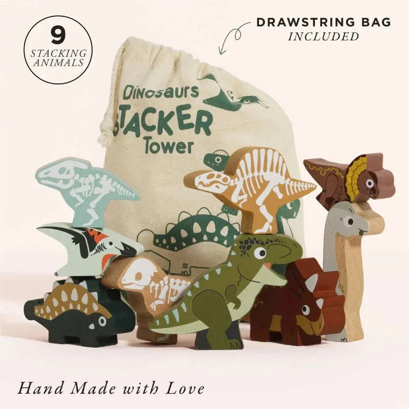 Jurassic Stacking Dinosaurs & Bag