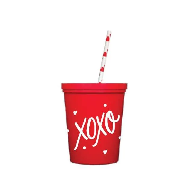 Kids Cups | Valentines Day - XOXO - assorted colors | Natalie Cheng