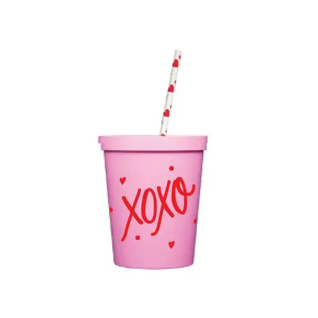 Kids Cups | Valentines Day - XOXO - assorted colors | Natalie Cheng