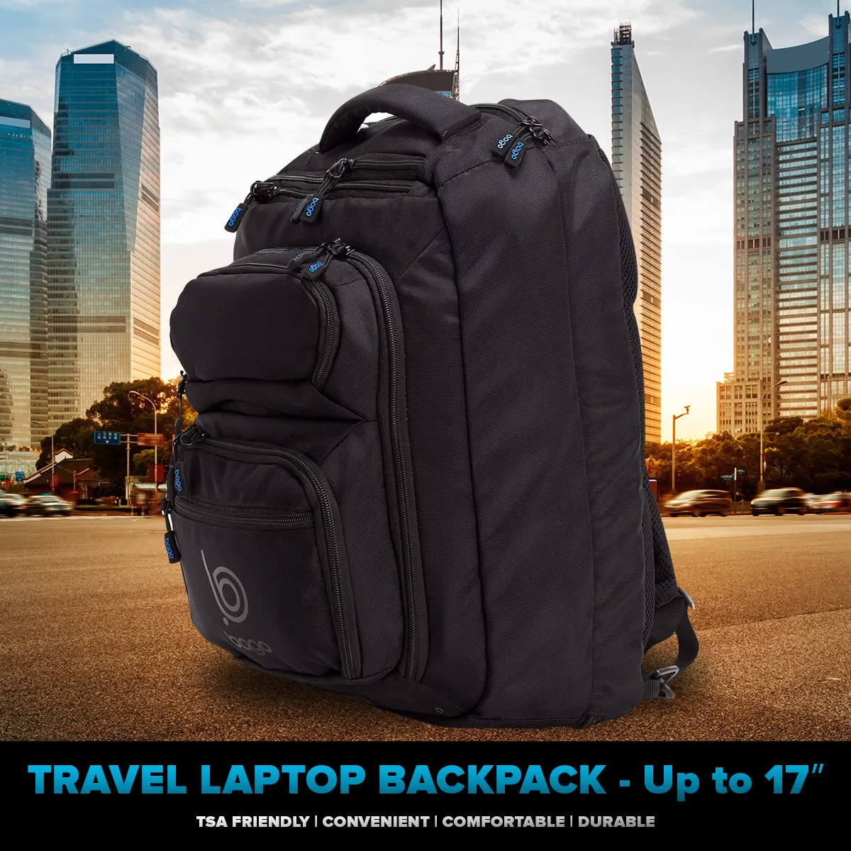 Laptop Backpack for Men - Computer Bag for Traveling, Business, Work, Commuter