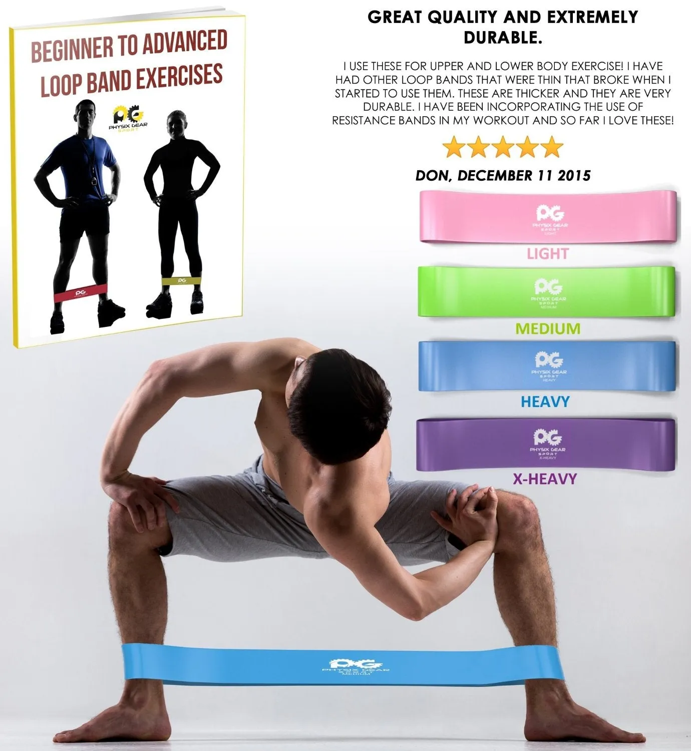 Loop Resistance Bands - Full-Body Workout and Strength Training