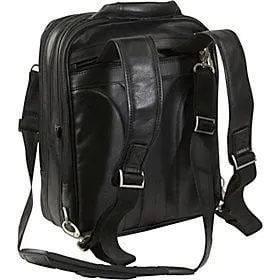 McKlein USA Lincoln Park 15.6" Leather Three-Way Backpack Laptop Briefcase