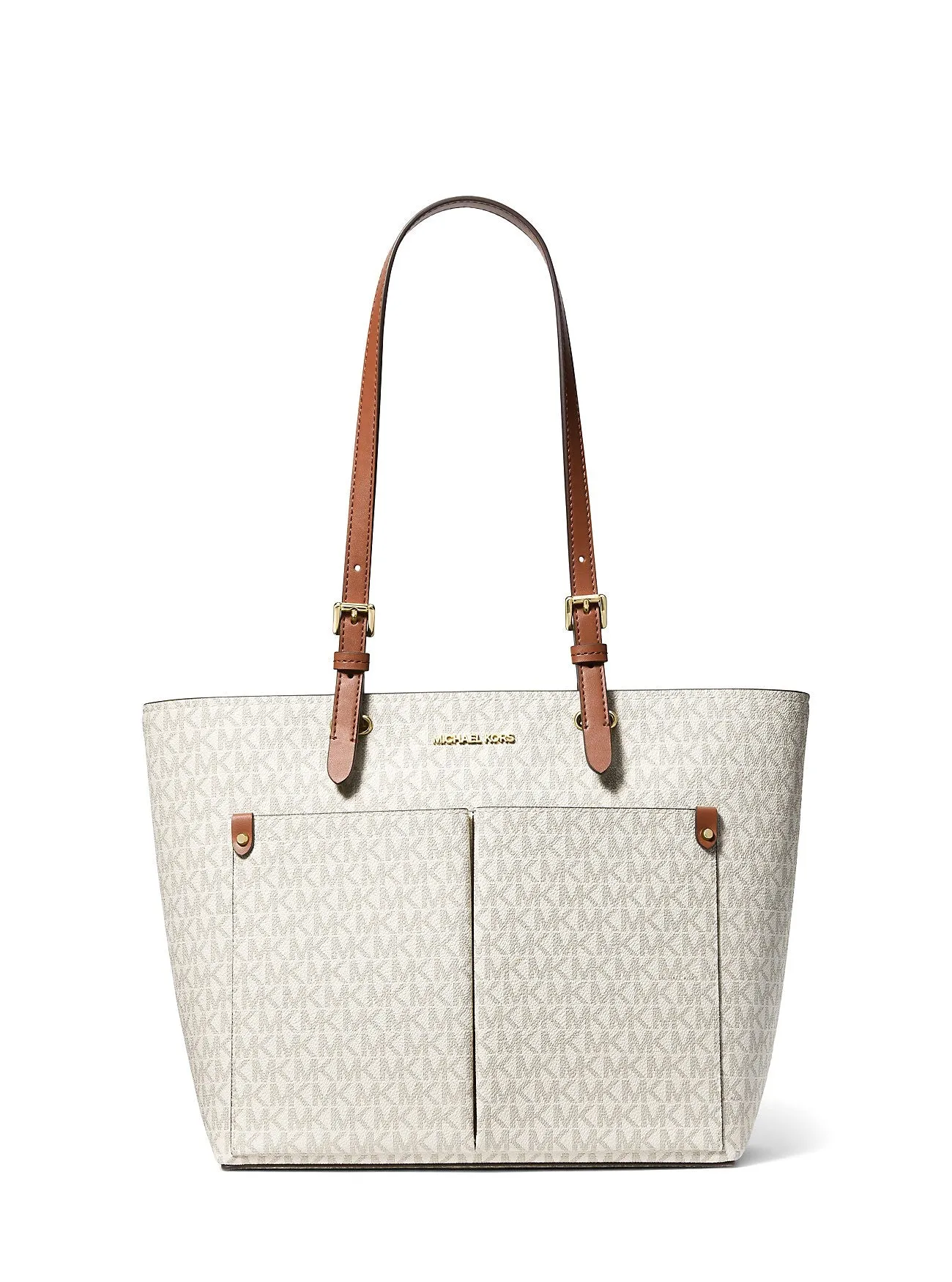 Michael Kors Jet Set Medium Logo Pocket Tote Bag