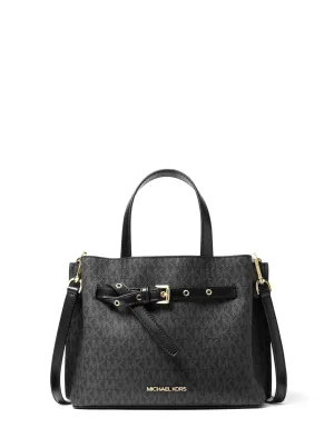 Michael Kors Women's Black Emilia Small Logo Satchel