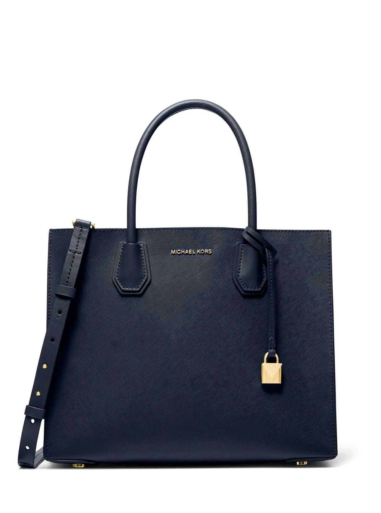 Michael Kors Women's Navy Mercer Large Saffiano Leather Tote Bag