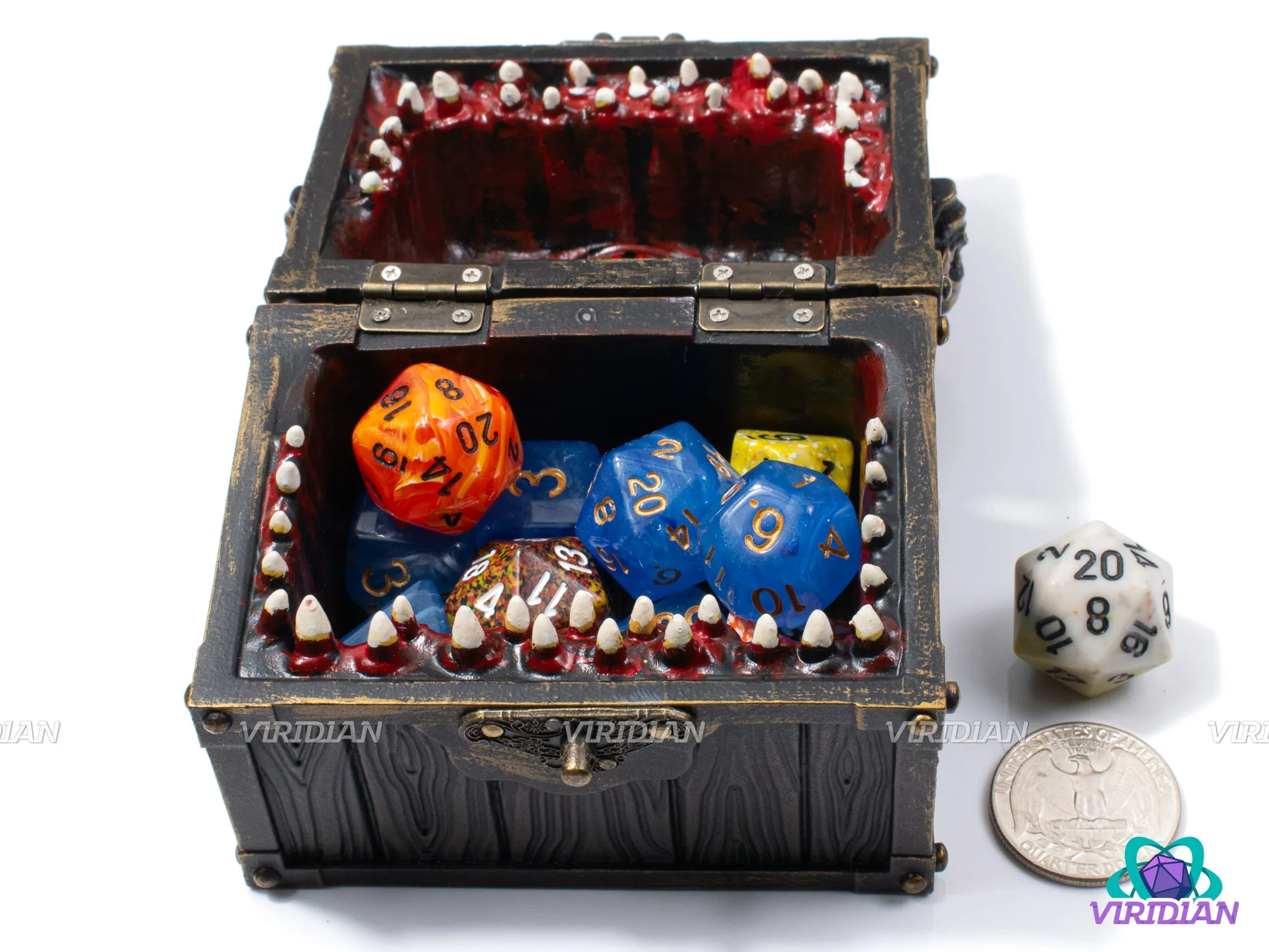 Mimic Dice Box | Treasure Chest Style Dice Storage Accessory