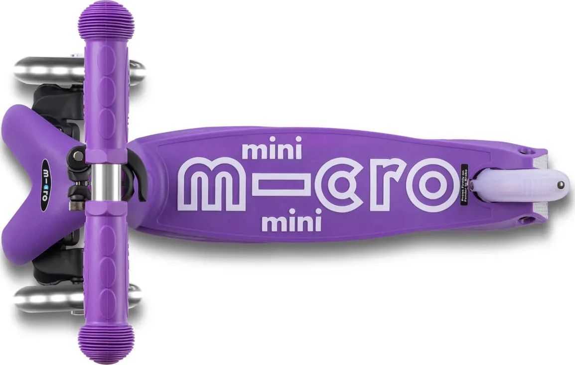 Mini Deluxe Foldable Scooter - Purple LED