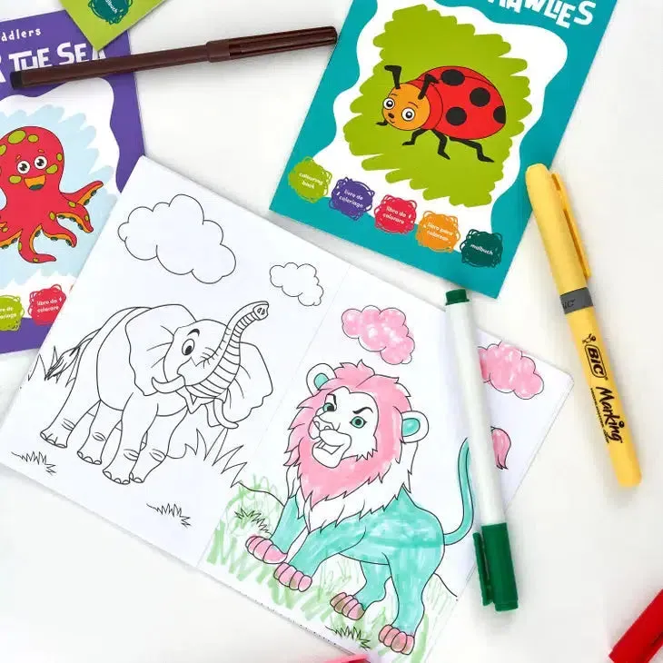 Mini Theme Colouring Book