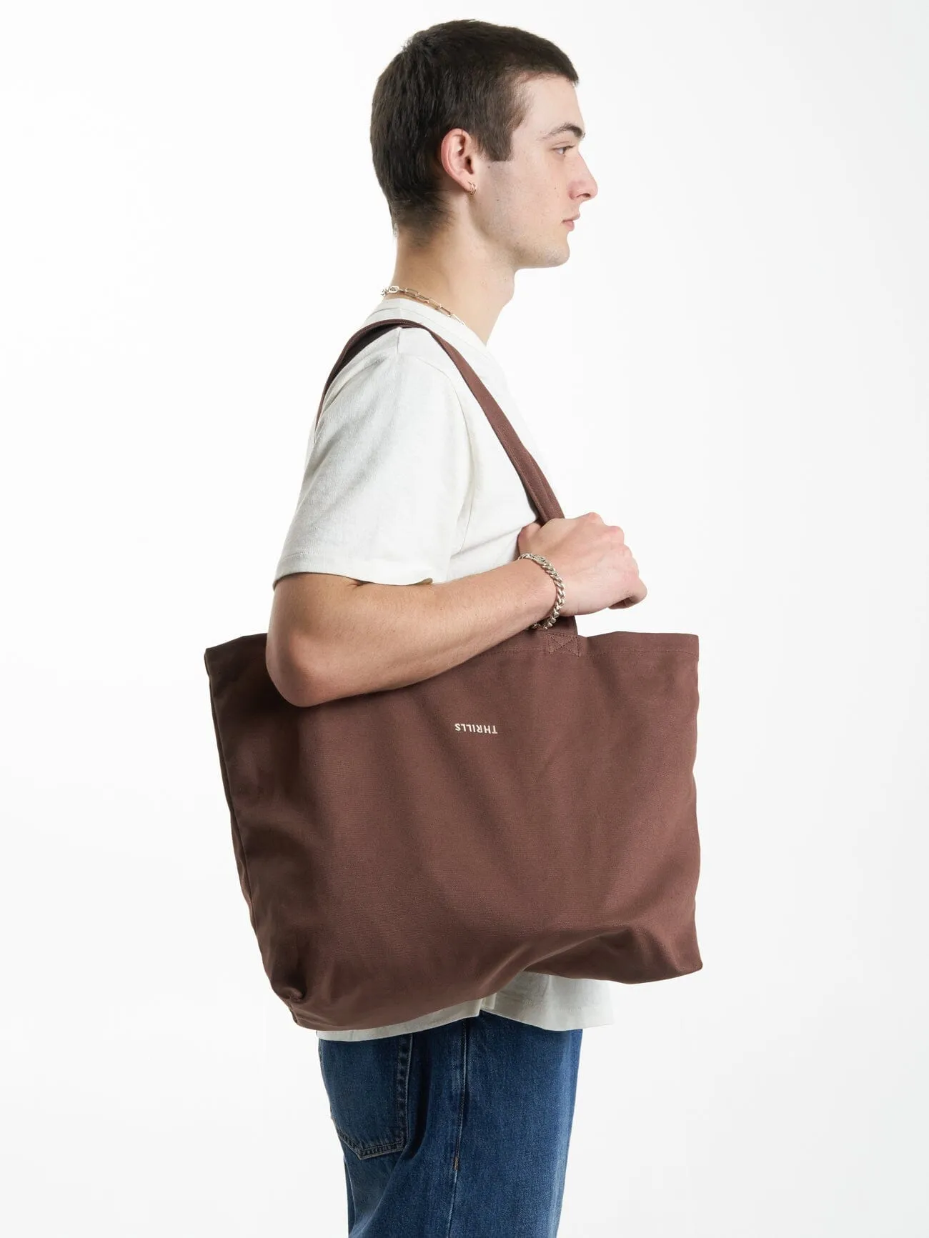 Minimal Thrills Tote - Chestnut