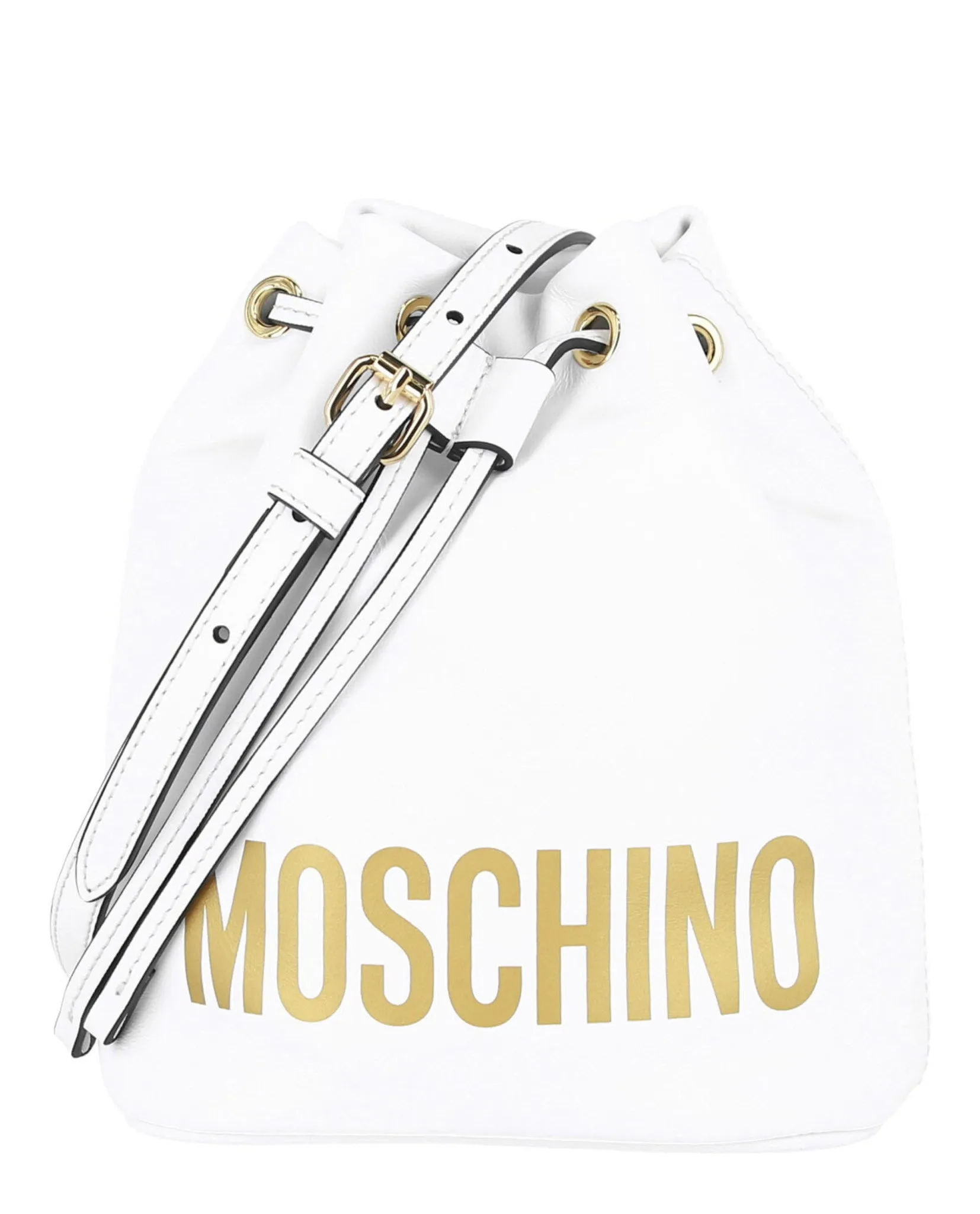 Moschino Logo Leather Crossbody Bag