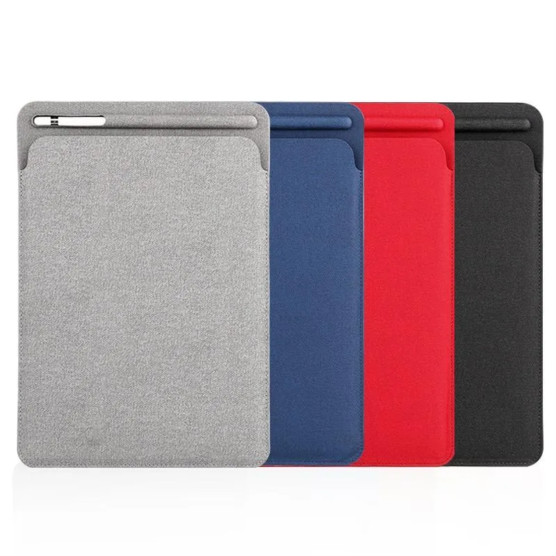 NEW iPad Pro 10.5 11 Linen finish Sleeve Case bag  for A1980  with pencil holder