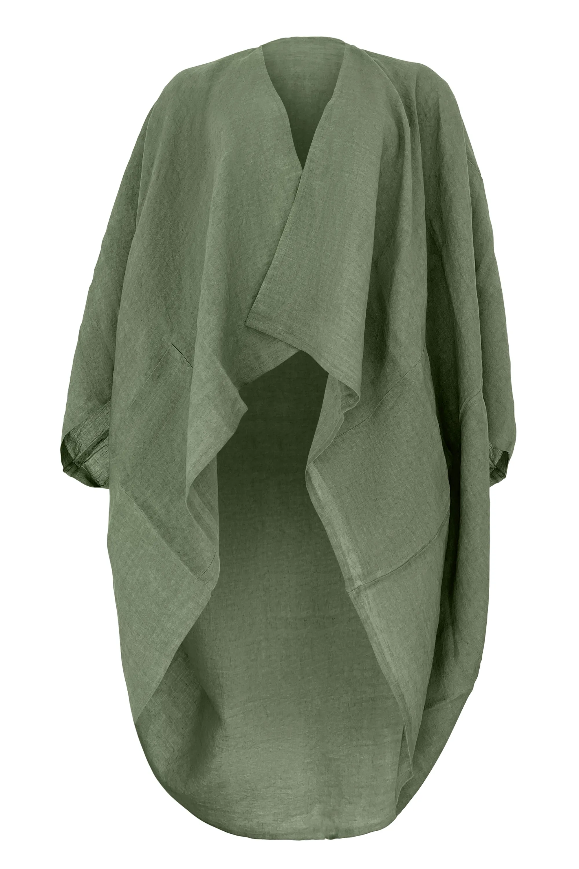 NEW! LINEN Kimono Olive Sprig