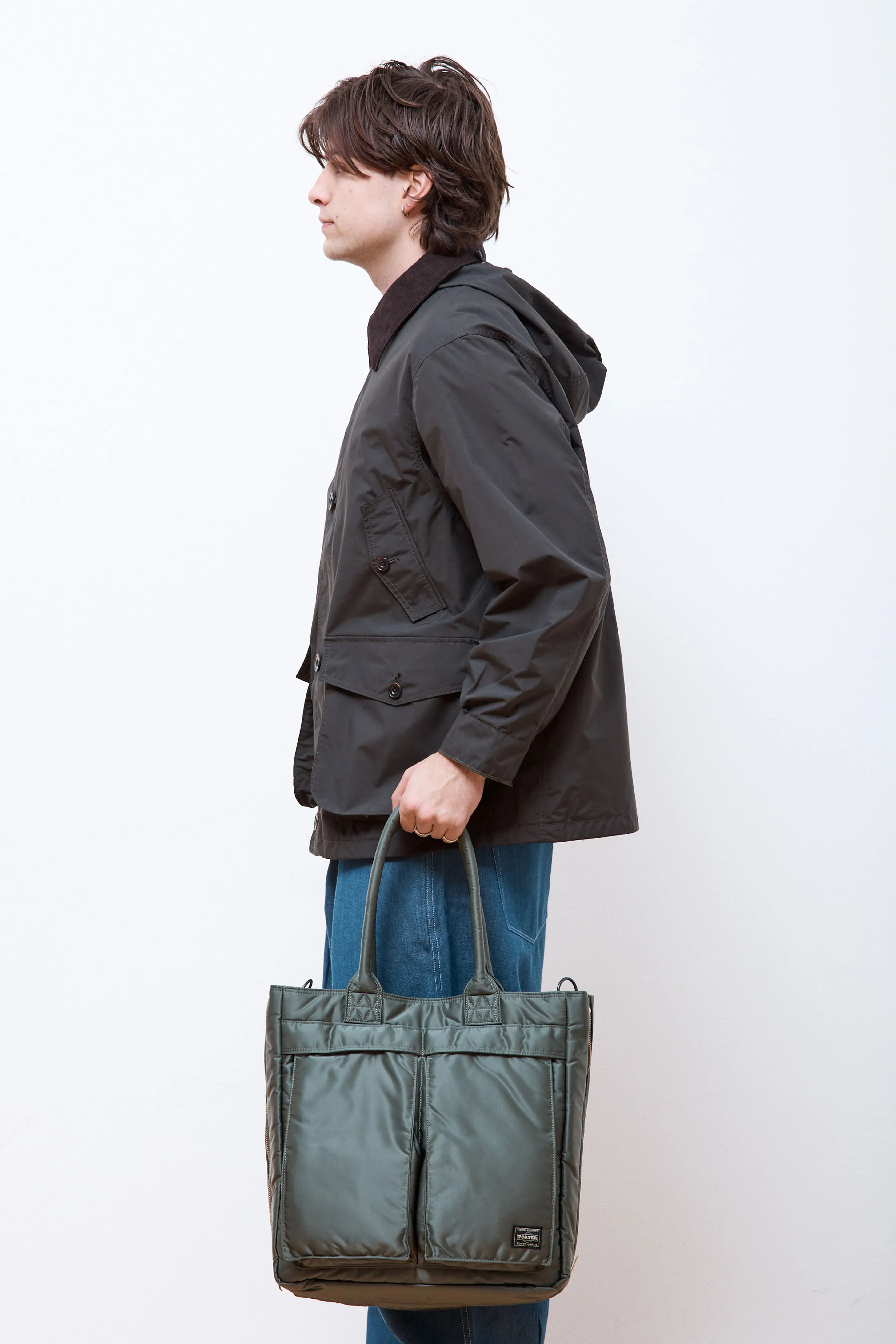 New Tanker Carrying Tote Bag Sage Green