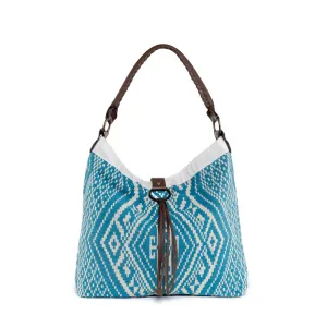 Nicole Leather Shoulder Turquoise