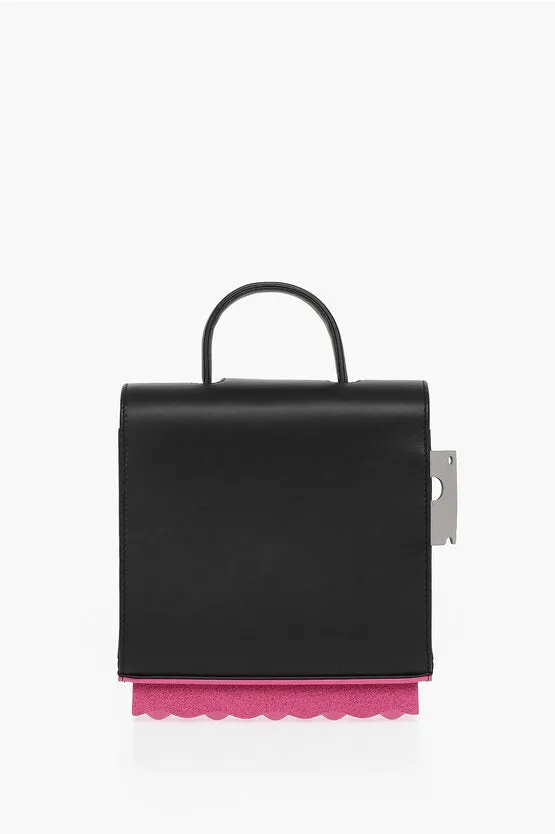 Off-White Leather STECKER 20 Bag with Contrasting Detail Unica One size