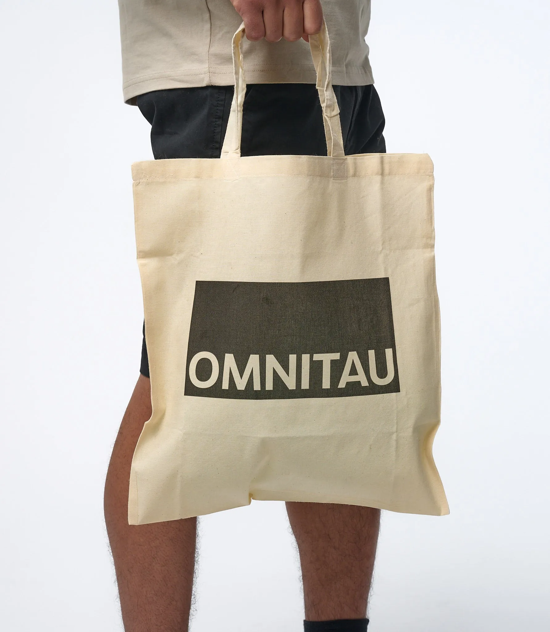 Omnitau Adult Unisex Organic Cotton Light Tote Bag - Cream