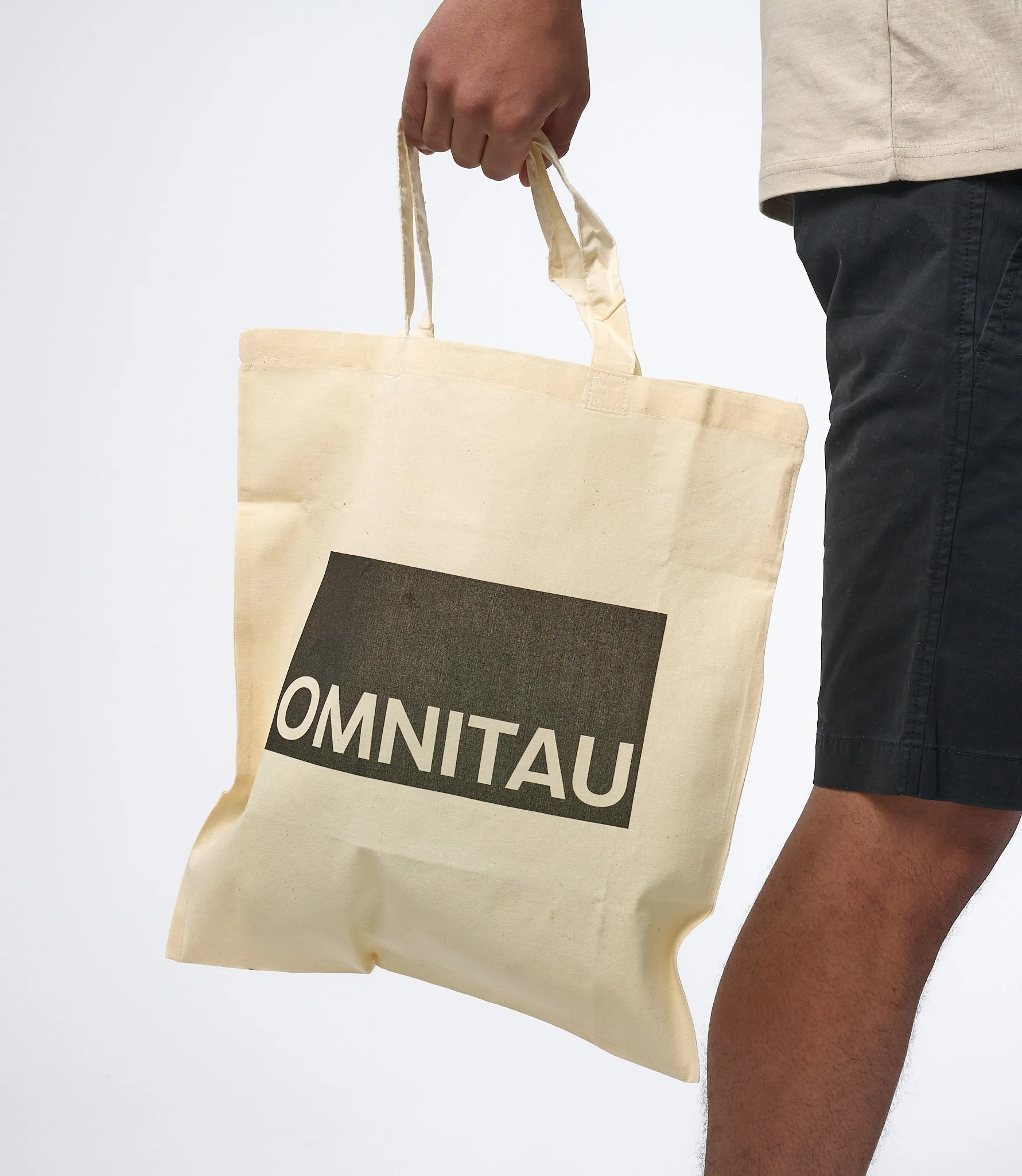 Omnitau Adult Unisex Organic Cotton Light Tote Bag - Cream