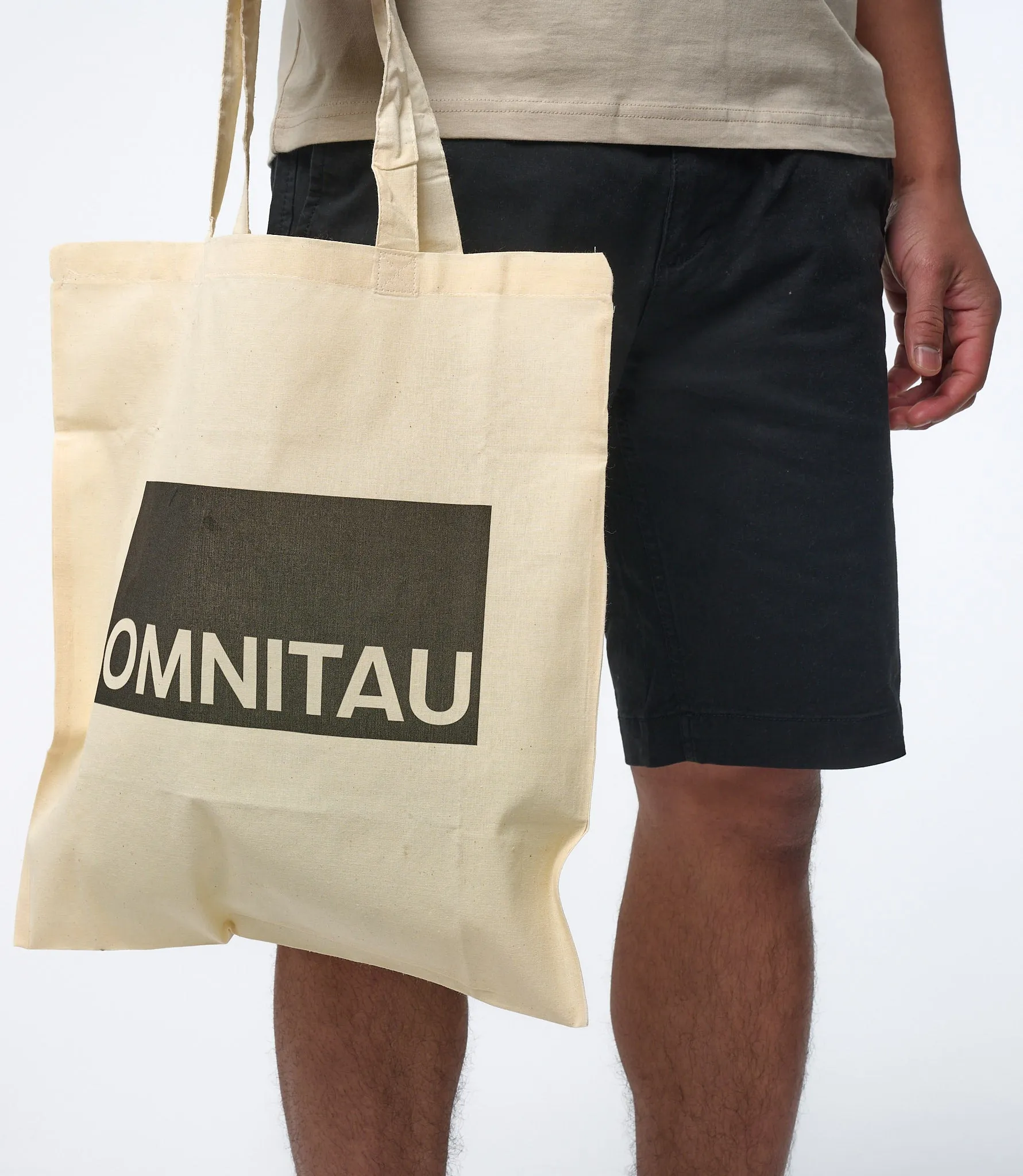 Omnitau Adult Unisex Organic Cotton Light Tote Bag - Cream