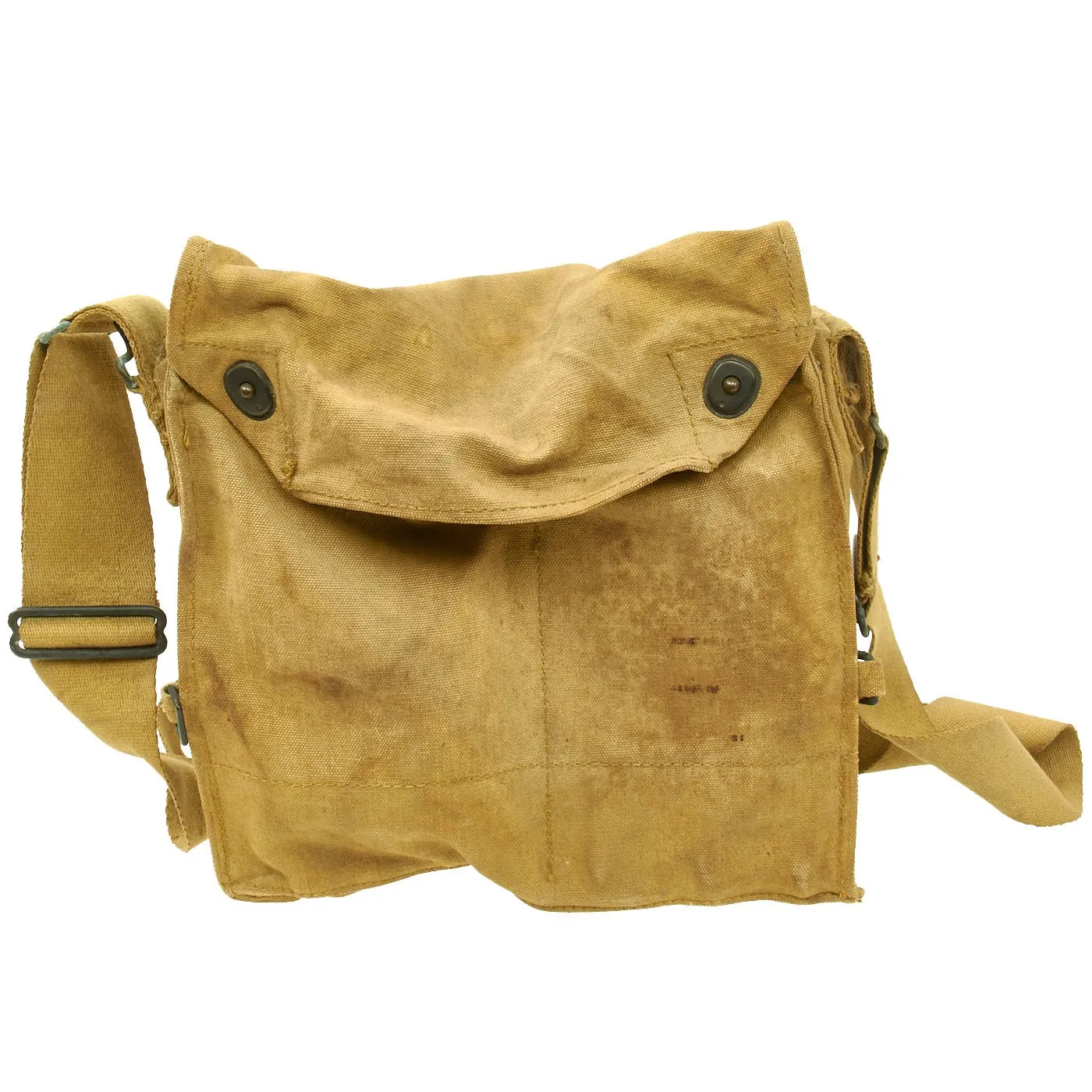 Original U.S. WWI M1917 SBR Gas Mask with Carry Bag named to USGI in 5th Field Artillery 1st Infantry Division