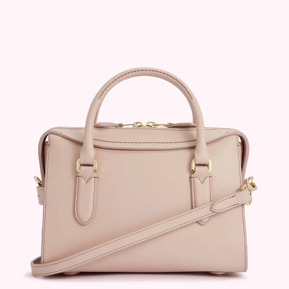 PEBBLE PINK LEATHER SMALL DYLAN HANDBAG