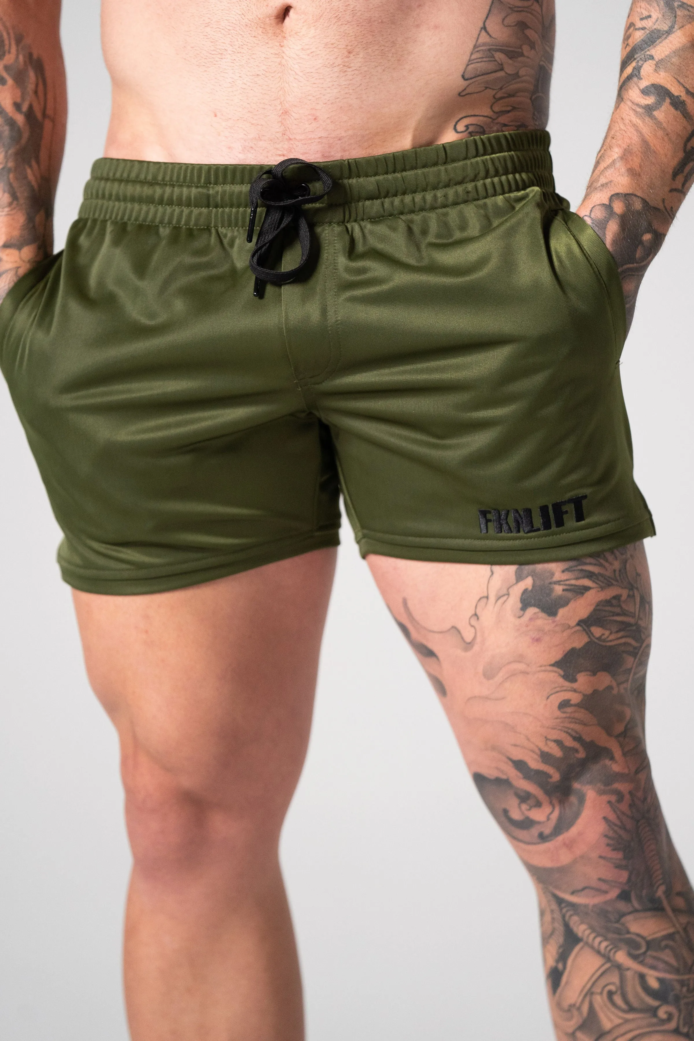 Relentless | Men's Gym Shorts | Khaki