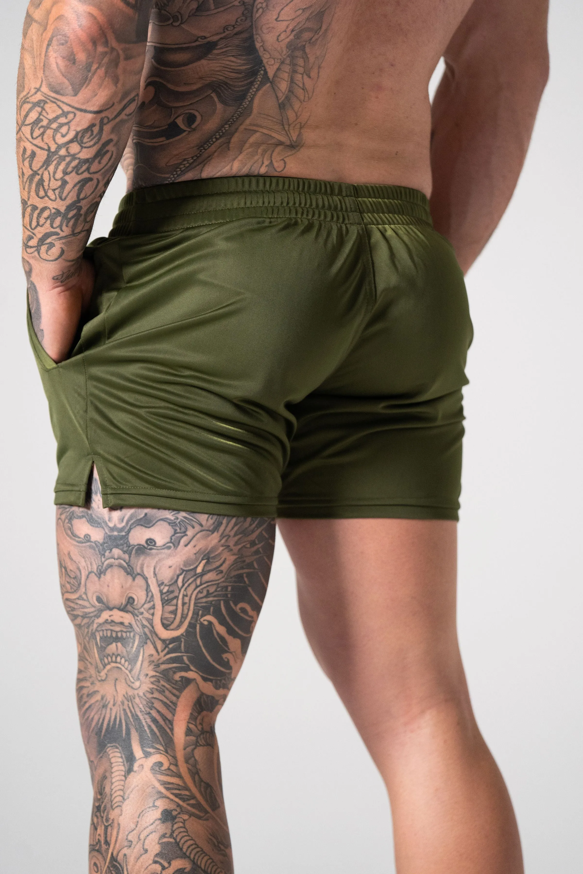 Relentless | Men's Gym Shorts | Khaki